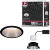 Paulmann 93407 Lampada da incasso LED Cole rotonda incl. 1 faretto da incasso dimmerabile da 6,5 Watt nero, argentato apparecchio da incasso plastica, zinco-alluminio spot da soffitto 2700 K