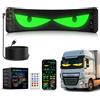 ZIMAOER Occhi LED per Camion e Auto, Lampade Devil Eyes per Auto, Display LED Flessibile e Programmabile, Schermo Scorrevole Personalizzabile per Pubblicità e Segnaletica (1pz 35x10cm)