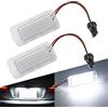 UPXSXT Maimiao 2PCS LED Luci targa auto bianca 12V 6000K Xeno Bianco 3582 SMD con CanBus nessun errore Compatibile con Ford Focus 5d Mondeo Carnival