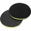 A ABSOPRO Tampone Argilla Nero 2 Pezzi Lavaggio Pulizia Lucidatura Spugna | Diametro 15cm (6 Pollici) Spessore 1cm Rimuove Sporco Superficiale Rapidamente Non Solubile In Acqua Riutilizzabile Per Auto
