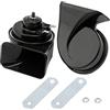 MOCNT 2Pcs 12V Trombe Auto 120db Super Forte Tromba per Camion Aria Elettrica Clacson Camion Impermeabile Corno di lumaca Horn Doppio Tono Auto Moto Bicicletta