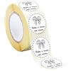 Gicaprice 100 Etichette Adesive Rotonde prestampate Con Fiocchetto e scritta Fatto a mano con amore Diametro 5,5 cm - Homemade - Adesivi per buste, scatole, artigianato, fai da te, ringraziamento.