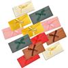 CBMZHF 12 buste regalo decorative con fiocco di nastro, 22 cm x 11 cm, 6 colori