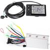 SiRyder Centralina Bici Elettrica 36v 250w,Regolatore del Motore Senza Spazzole con Il Pannello LCD Impermeabile 36v-48v Electric Bike Controller Kit per Scooter Elettrico