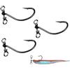 Milepetus 30pcs / Box Ami da pesca Drop Shot con Drop Shot Rig e Girevole, Ami da pesca Drop Shot Rig in linea per Bass, Persico
