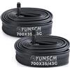 YunSCM 2PCS 35/43-622 28 pollice / 700c Camera d'aria 700x35/38/40/42/43c AV32mm Valve Compatibile bike Camere d'aria 700x35C 700x38C 700x40C 700x42C 700x43C