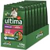 Ultima Crocchette per gatti sterilizzati sensibili con trota - Confezione 8 x 1,5 kg