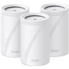 TP-Link WiFi 7 Deco BE68(3-pack) Mesh WiFi, BE14000Mbps Tri-Band, Canali 320 MHz, Porta Ethernet Fino a 10 Gbps, Senza Precedenti, Alexa, MLO, Funziona con Qualsiasi ISP e Modem, 3 Pezzi