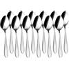 JAY - 11086001 - Confezione da 12 Cucchiai da Tavolo, Ebano Collection, 204 mm, Acciaio Inox 18/10, Spessore 3 mm, Design Elegante Uso Quotidiano e Ospitalità, Prodotto in Spagna