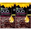 GARNIER Olia Tinta Capelli Permanente Senza Ammoniaca Colorazione con Oli di Fiori di Origine Naturale ad Azione Illuminante e Nutriente Colore 5.15 Castano Fondente-2 Confezioni,460.0 millilitro