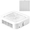 Ysislybin Aspirapolvere Unghie, Turbo Brushless 120 W Aspiratore Unghie Professionale Con Filtro Riutilizzabile, Aspirapolvere Silenzioso Per Unghie, Aspiratore Da Tavolo Ad Alta Potenza