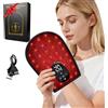 Warmforwel Guanti terapia luce rossa, massaggiatore mani infrarossi wireless & calore
