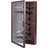 UNICRAFTALE Vetrina in legno con porta in vetro acrilico trasparente di cocco, coltello pieghevole militare, supporto militare, scatola per ombre per montaggio a parete, display da scrivania, 263 x