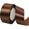 Lyxtiorn 25Yard Lungo 4 CM di Larghezza Nastro di Raso per Matrimonio Artigianato Regalo Involucro e Decorazione Natalizia Nastro di Raso Multicolore, caffè