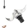XUNNIU Lame per Impasto per Vorwerk Thermomix Bimby TM31 - Gruppo Coltelli Bimby TM31 Accessori di Ricambio - Lama per Impastare in Acciaio Inox SUS420 - Pulizia Rapida, Nessun Residuo di Impasto