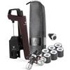 Coravin Timeless Six Plus - Sistema di conservazione del vino in vetro, con 3 capsule di gas di argon puro, 6 tappi a vite e aeratore per vino, edizione limitata Hermitage Red