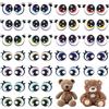 NBEADS 24 paio Autoadesivo Occhi In Feltro 6 colori per Lavori Artigianali, Animali Peluche Che Fanno Gli Occhi Occhi In Feltro Ciglia Grandi Occhi per Il Fai Da Te Creazione Animali All'Uncinetto