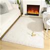 Aspire Homeware - Tappeto morbido per camera da letto - Grande - 80 x 150 cm - Tappeto in peluche moderno - Morbido - Tappeto a pelo lungo per la casa