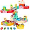 Joollurm Giochi da Bagno per Bambini, Set da 51 Pezzi a Tema Traffico con Scivolo d'Acqua e Ventose, Giochi da Vasca Fai-da-te per Bambini 3-6 Anni, Gioco Educativo per la Doccia per Ragazzi e Ragazze