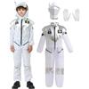 Raveparty Costume da astronauta per bambini con casco, costume da carnevale, costume da compleanno, unisex, per bambini, fantascienza, astronauta, Halloween, poliestere, pull-on, 110