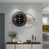 GERHWASH Grande orologio da parete XXL, 80 x 38 cm, vintage, senza ticchettio, senza rumore, decorativo, in metallo, rotondo, per cucina, camera da letto, ufficio