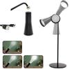 Fishtec Lampada a LED 3in1: Lampada da scrivania a LED + Lampada da parete + Torcia - Fissaggio magnetico - Testa girevole a 360° - Batteria ricaricabile USB - 3 livelli di luminosità - Touch Control - Nero
