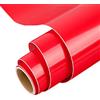 IModeur Vinile permanente per Cricut, rotolo di vinile permanente rosso da 30,5 x 153 cm per Cricut, Silhouette e Cameo, vinile per tazze, finestre, decorazioni per la casa e altri progetti fai da te