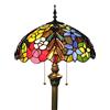 Tokira Lampada Stile Tiffany da Terra Uva, 16 Pollici Squisito Fatto a Mano Paralume in Vetro Colorato, 60W Accogliente Vintage Luce Notturna Adatto per Soggiorno e Studio [Escluse le Lampadine]