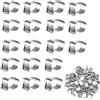 Shirene Ganci per Grondaie,100 PCS Mini Ganci per Grondaie,Luci Natalizie Gancis per Grondais Clip per Luce Natalizia per Esterni per Decorazioni da Giardino e Decorazioni Natalizie