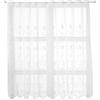 Alide 2 Tende a Pannello in Pizzo Bianco, Tende Da Cucina, 130 X 45 Cm, Per Soggiorno, Bagno O Decorazione Da Finestra Del Giardino