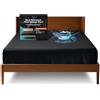 EROTICGEL Coprimaterasso Impermeabile Extreme King con Angoli 35cm, Nero | Lati a copertura totale. Protegge da olio da massaggio, acqua e silicone. Antimacchia, silenzioso, anallergico. Nuru
