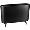 Koziol Milano Solid Nero Portariviste, PVC, 12 x 45.7 x 31.5 cm