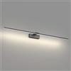Klighten Luce Specchio Bagno Led 100cm, 30W 2600 Lumen, Impermeabile IP44 Lampada da Specchio Bagno, Applique Bagno Specchio Moderno, Bianco Naturale 4500K, Nero