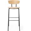 Ferm Living - Sedia da bar Herman - Legno naturale - Compensato di legno di quercia FSC