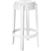 Kartell - Sgabello alto impilabile Ghost - Bianco - policarbonato - Designer Philippe Starck