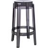 Kartell - Sgabello alto impilabile Ghost - Grigio - policarbonato - Designer Philippe Starck