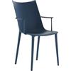 Kartell - Sedia H. H.H - Blu - Tecnopolimero termoplastico riciclato - Designer Philippe Starck