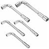 kebitedamai 5 Pz Chiave a Bussola Doppia, Chiavi a Pipa Doppie Esagonali Angolata a L, Chiave a Bussola Tubolare per Riparazione di Condotte, Manutenzione di Auto Biciclette, 6/7/8/10/12mm