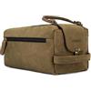 LEABAGS Grande Borsa da Toeletta in Pelle Premium per Uomo e Donna | Beauty Case, Porta Trucchi, Organizer da Viaggio | Spaziosa Trousse da Trucco | Borsa da Lavaggio | Verde Natura