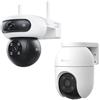 EZVIZ Pacchetto composto da Telecamera WiFi Esterno C8c 1080p e Telecamera WiFi Esterno con Doppia Lente C90