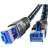 Ercielook Cavo Ethernet 0,5m/1m/3m/5m/10m,Cat 8 Cavo LAN schermato intrecciato professionale, cavo di rete Cat8 ad alta velocità 40 Gbps e 2000Mhz per router/giochi/modem (0,5m)