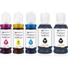 MEGOFFICE Compatibile con 104 Inchiostro per Epson 104 103 102 Inchiostro per ET-2710 ET-2711 ET-2712 ET-2714 ET -2715 ET-2720 ET-2726 ET-2810 2815 2820 2821 2826 4700 4800 4810 (5 Pack)