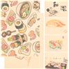 6 fogli poster giapponesi delicati poster di sushi poster giapponese poster