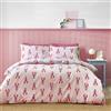 Sassy B Set copripiumino matrimoniale reversibile a righe con aragosta e federe, rosa/blu