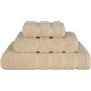 American Soft Linen Set di 3 asciugamani premium, 1 asciugamano da bagno, 1 asciugamano per le mani, 1 salvietta, 600 g/m², 100% cotone, asciugamani turchi per bagno, set di asciugamani beige