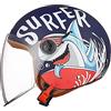 FREEUP Casco Moto Bambino, Casco Scooter Casco Jet con Parasole Casco Scooter per Ragazze Casco Ciclomotore per Ragazzi Tasca a Chiusura Rapida, 48-55 cm per Bambini 5-12 Anni