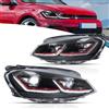 VLAND Motor VLAND Fari Full LED per Golf 7.5 Golf MK7.5 TDI TSI alogena 2017-2020 [non per GTI/GTD/Xenon], con indicatore sequenziale - Rosso