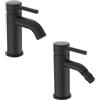 Ideal Standard Ceraline Miscelatore monocomando lavabo e bidet nero opaco