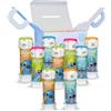 Bubble World- Bolle di sapone Stitch - Bolle di Sapone Bambini - Ideale come gadget Compleanno Bambini - Tubetti bianchi con soffiatore rosso integrato - confezione da 12 pz da 60 ml - Made in Italy