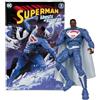 McFarlane DC Multiverse, Gold Edition 64385947 Superman Earth 2, con Comic Esclusiva collezione Superman Ghosts of Krypton, articolata 22 punti, 18 cm, per collezionisti, Bizak